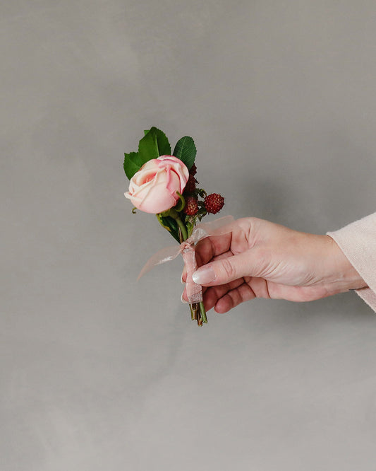 Make Your Own Wedding or Prom Boutonniere with Faux Flowers