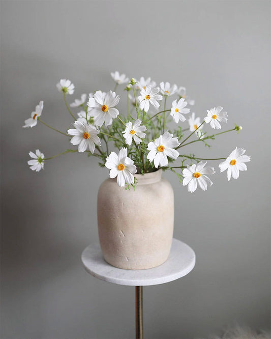 Real Touch Flowers White Cosmos