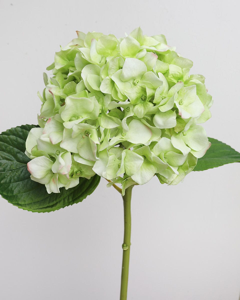 Faux Flowers Real Touch Green Hydrangea