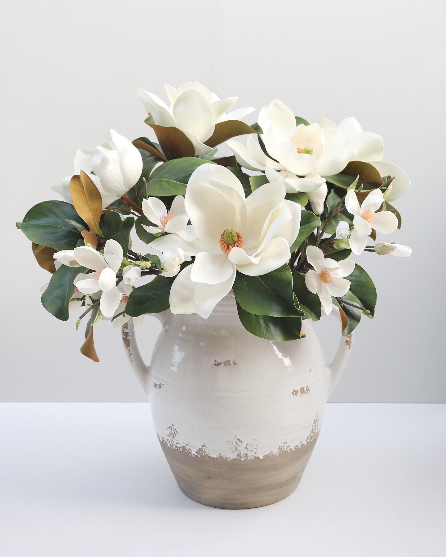 White Faux Magnolia 29"